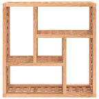 Mensola da Parete 49x15x49 cm in Legno Massello di Noce