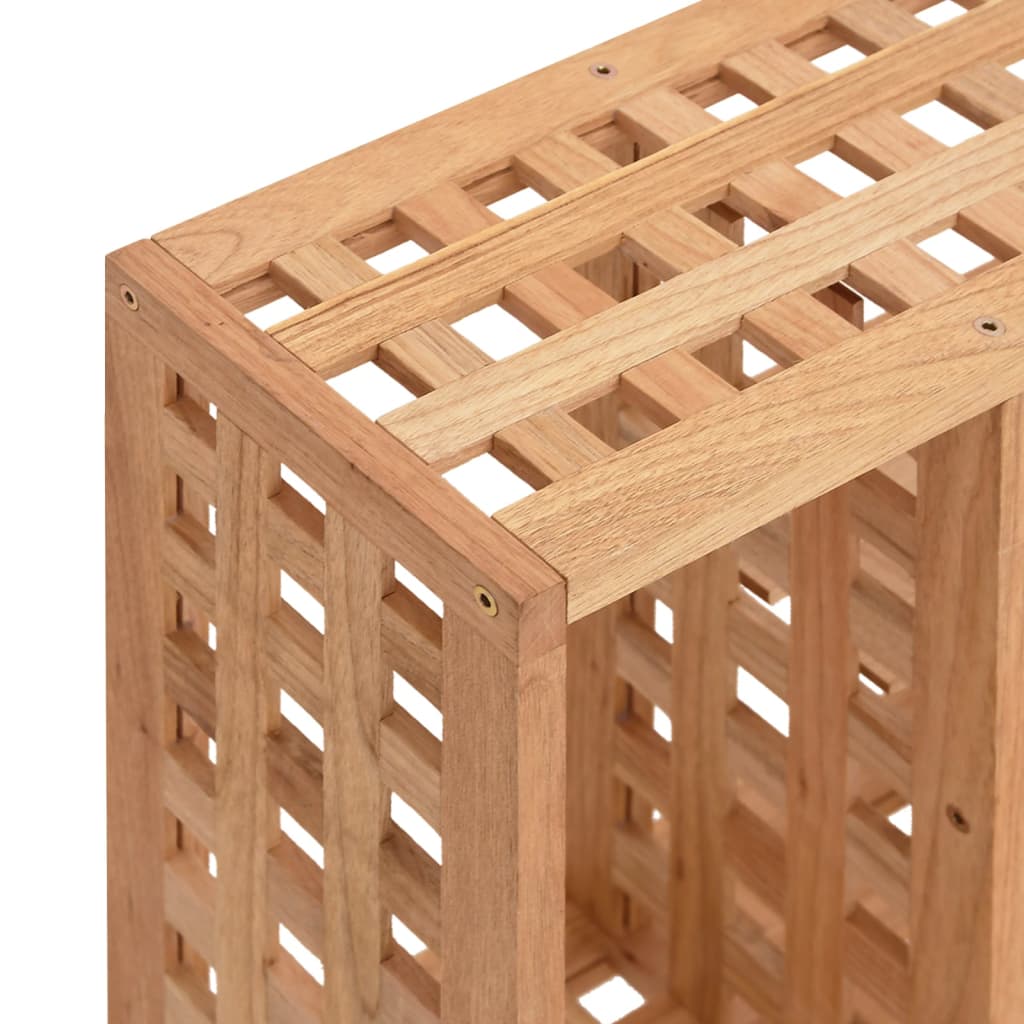 Mensola da Parete 49x15x49 cm in Legno Massello di Noce
