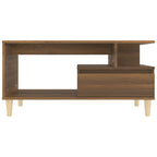 Tavolino Salotto Rovere Marrone 90x49x45 cm Legno Multistrato