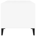Tavolino da Salotto Bianco 90x49x45 cm in Legno Multistrato