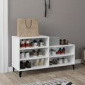 Scarpiera Bianco Lucido 102x36x60 cm in Legno Multistrato