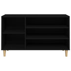 Scarpiera Nera 102x36x60 cm in Legno Multistrato