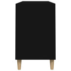Scarpiera Nera 102x36x60 cm in Legno Multistrato