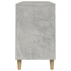Scarpiera Grigio Cemento 102x36x60 cm in Legno Multistrato