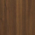 Scarpiera Rovere Marrone 102x36x60 cm in Legno Multistrato