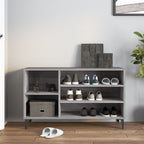 Scarpiera Grigio Sonoma 102x36x60 cm in Legno Multistrato