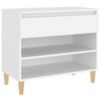 Scarpiera Bianca 70x36x60 cm in Legno Multistrato