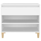 Scarpiera Bianca 70x36x60 cm in Legno Multistrato