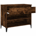 Scarpiera Rovere Fumo 70x36x60 cm in Legno Multistrato