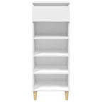 Scarpiera Bianca 40x36x105 cm in Legno Multistrato