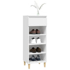 Scarpiera Bianca 40x36x105 cm in Legno Multistrato
