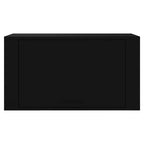 Scarpiera a Parete nero 70x35x38 cm Legno Multistrato
