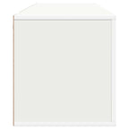 Scarpiera a Muro Bianca 100x35x38 cm in Legno Multistrato