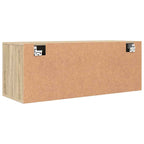 Scarpiera a Muro Rovere Sonoma 100x35x38cm in Legno Multistrato