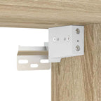 Scarpiera a Muro Rovere Sonoma 100x35x38cm in Legno Multistrato