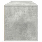 Scarpiera a Muro Grigio Cemento100x35x38cm in Legno Multistrato