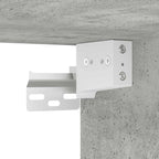 Scarpiera a Muro Grigio Cemento100x35x38cm in Legno Multistrato
