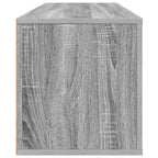 Scarpiera a Muro Grigio Sonoma 100x35x38cm in Legno Multistrato