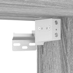 Scarpiera a Muro Grigio Sonoma 100x35x38cm in Legno Multistrato