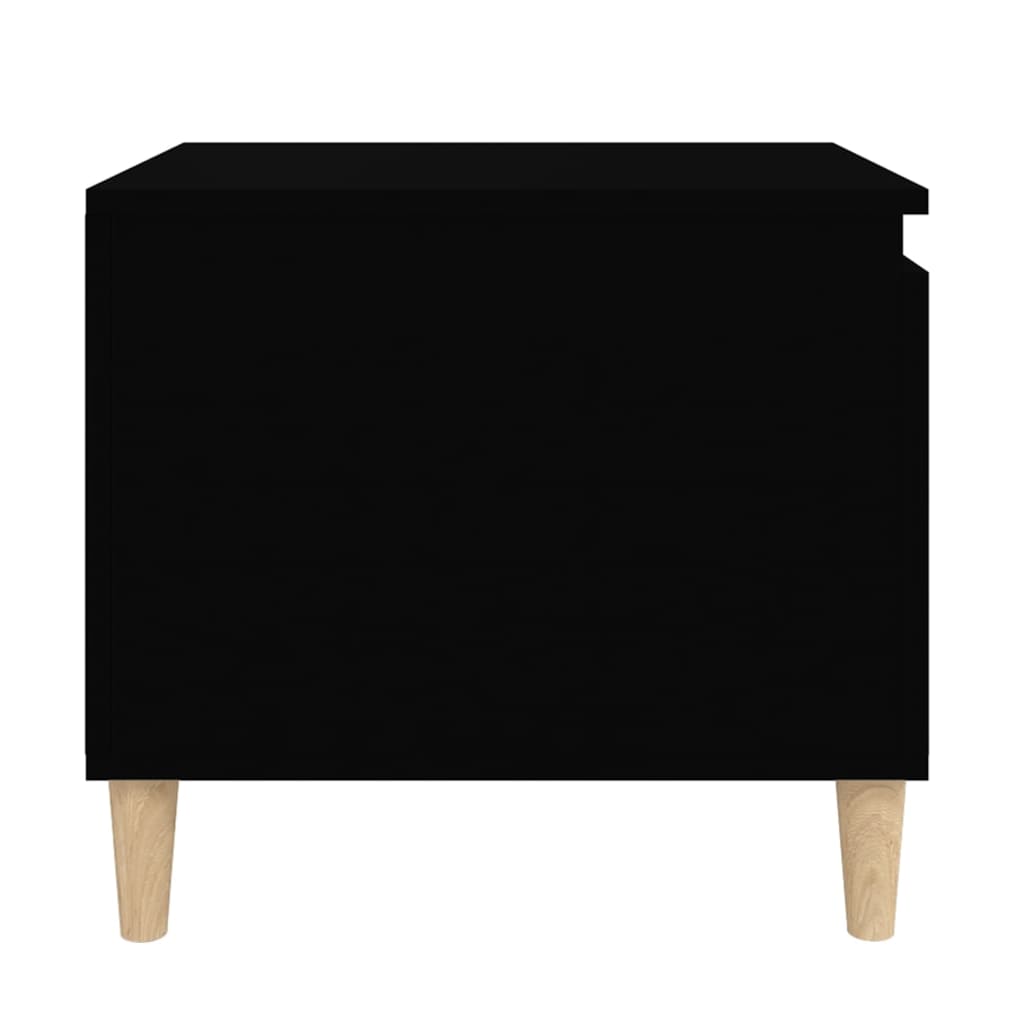 Tavolino da Salotto Nero 100x50x45 cm in Legno Multistrato