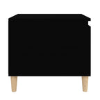 Tavolino da Salotto Nero 100x50x45 cm in Legno Multistrato