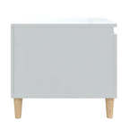 Tavolino da Salotto Bianco Lucido 100x50x45cm Legno Multistrato