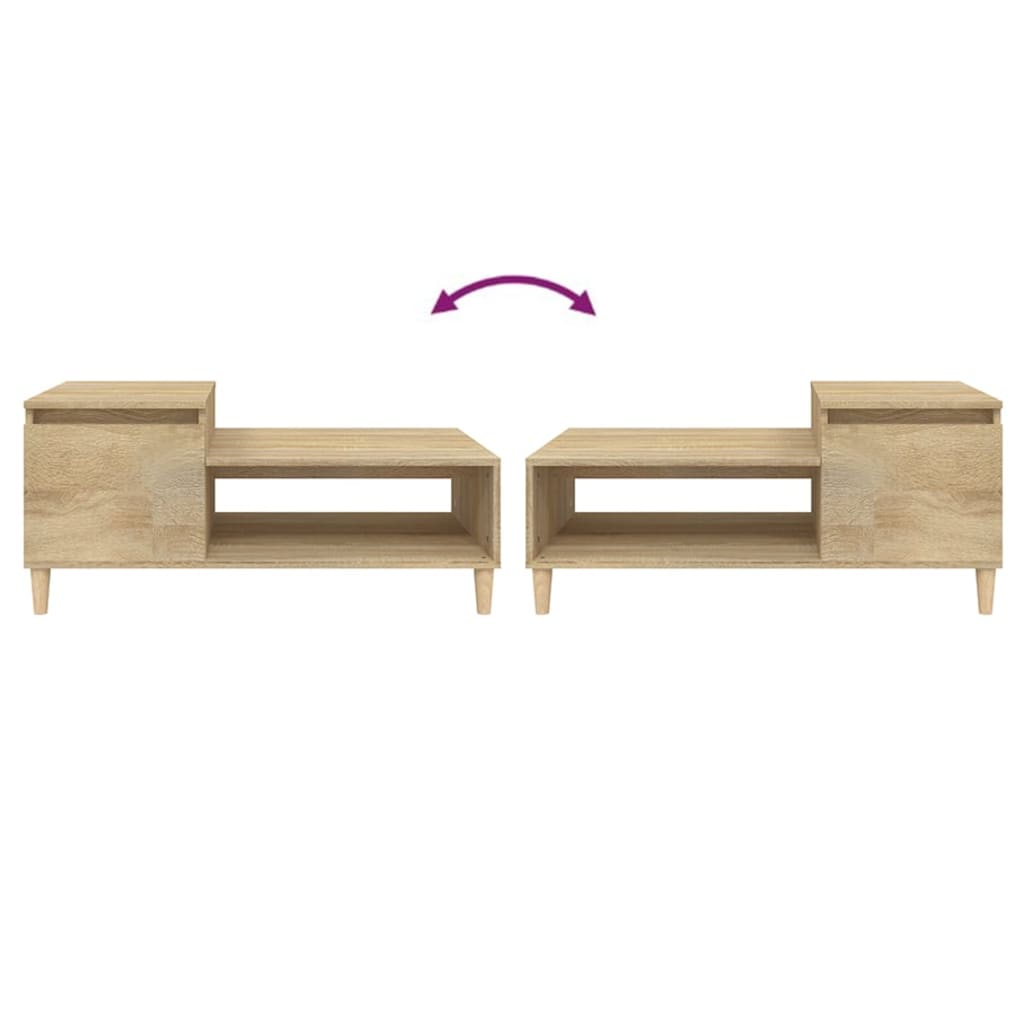 Tavolino da Salotto Rovere Sonoma 100x50x45cm Legno Multistrato
