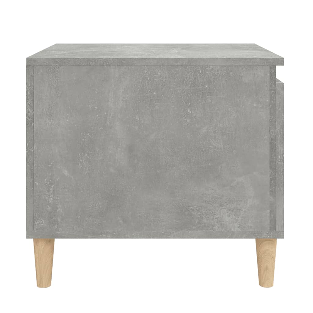 Tavolino Salotto Grigio Cemento 100x50x45 cm Legno Multistrato