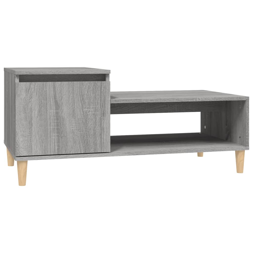 Tavolino da Salotto grigio sonoma 100x50x45cm Legno Multistrato
