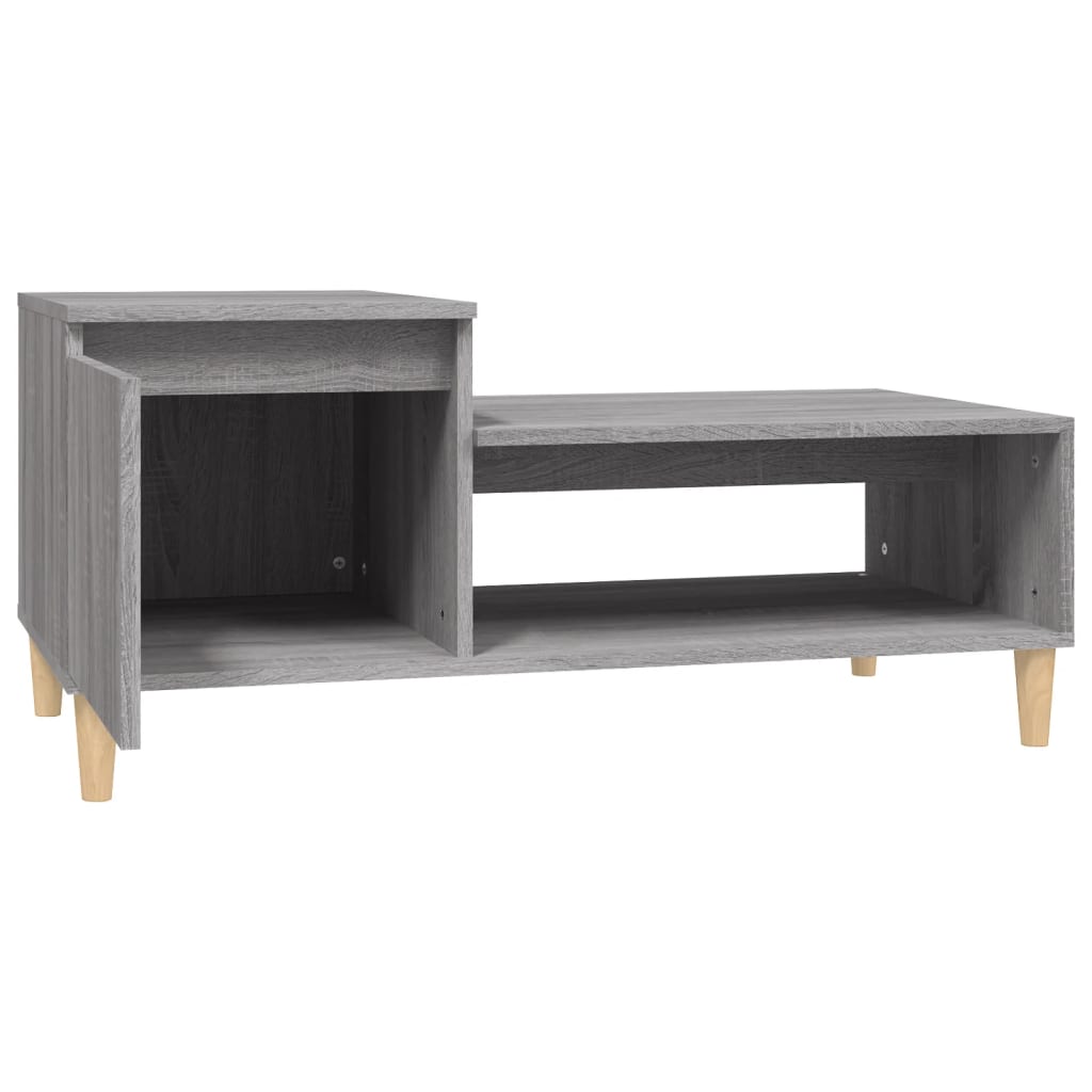 Tavolino da Salotto grigio sonoma 100x50x45cm Legno Multistrato