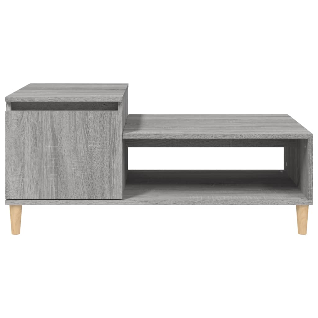 Tavolino da Salotto grigio sonoma 100x50x45cm Legno Multistrato