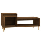Tavolino da Salotto Rovere Marrone100x50x45cm Legno Multistrato