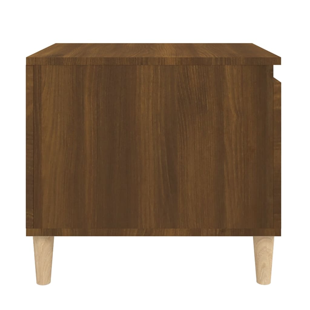 Tavolino da Salotto Rovere Marrone100x50x45cm Legno Multistrato