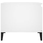 Tavolino da Salotto Bianco 100x50x45 cm in Legno Multistrato