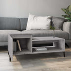 Tavolino da Salotto grigio sonoma 100x50x45cm Legno Multistrato