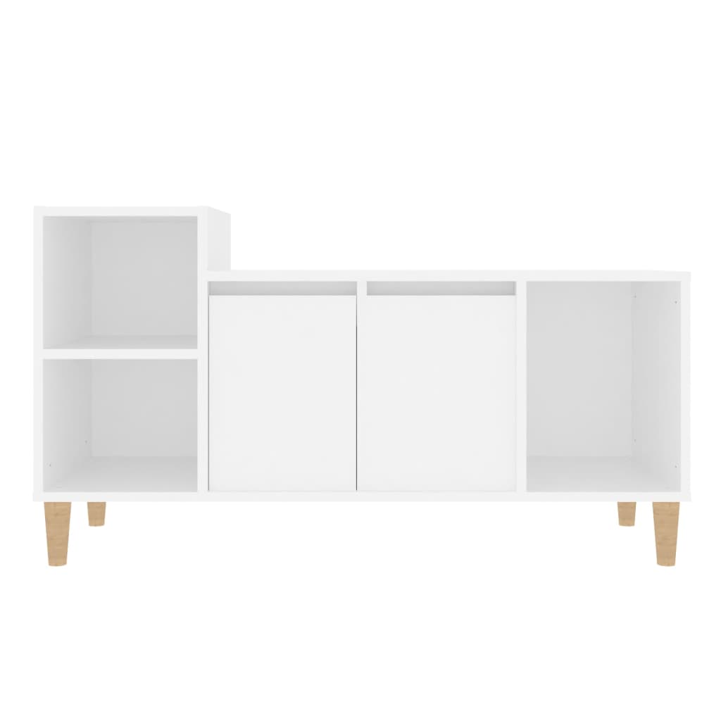 Mobile Porta TV Bianco 100x35x55 cm in Legno Multistrato
