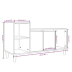 Mobile TV Rovere Fumo 100x35x55 cm in Legno Multistrato