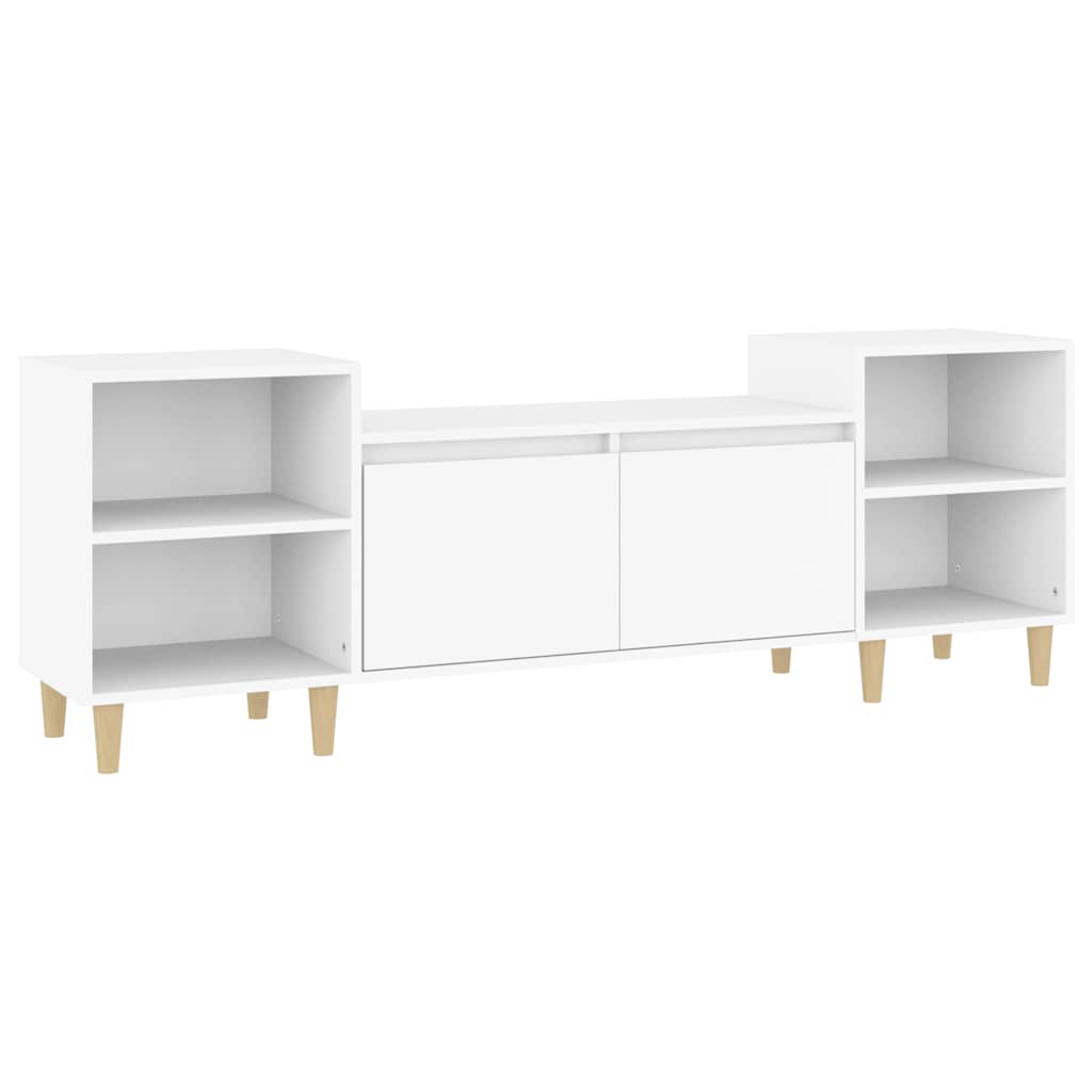 Mobile Porta TV Bianco 160x35x55 cm in Legno Multistrato