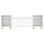 Mobile Porta TV Bianco 160x35x55 cm in Legno Multistrato
