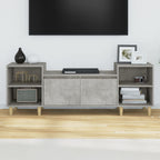 Mobile per TV Grigio Cemento 160x35x55 cm Legno Multistrato
