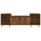 Mobile TV Rovere Fumo 160x35x55 cm in Legno Multistrato