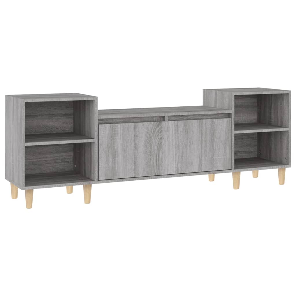 Mobile TV Grigio Sonoma 160x35x55 cm in Legno Multistrato