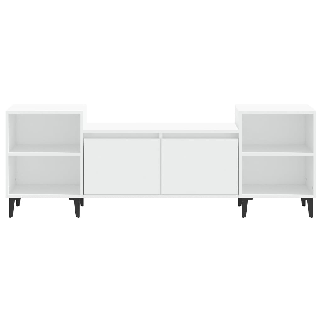 Mobile Porta TV Bianco 160x35x55 cm in Legno Multistrato
