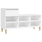 Scarpiera Bianca 102x36x60 cm in Legno Multistrato