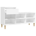 Scarpiera Bianca 102x36x60 cm in Legno Multistrato