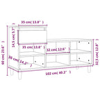 Scarpiera Bianca 102x36x60 cm in Legno Multistrato