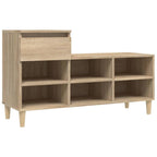 Scarpiera Rovere Sonoma 102x36x60 cm in Legno Multistrato
