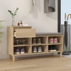 Scarpiera Rovere Sonoma 102x36x60 cm in Legno Multistrato