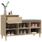 Scarpiera Rovere Sonoma 102x36x60 cm in Legno Multistrato
