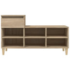 Scarpiera Rovere Sonoma 102x36x60 cm in Legno Multistrato